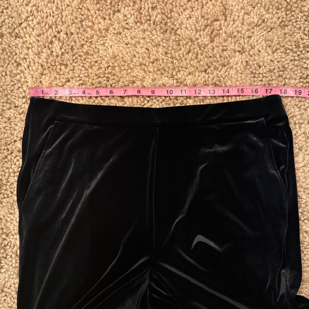 NWT J. Jill Wearever Collection Black Velvet Pants size Large Tall - Picture 11 of 16